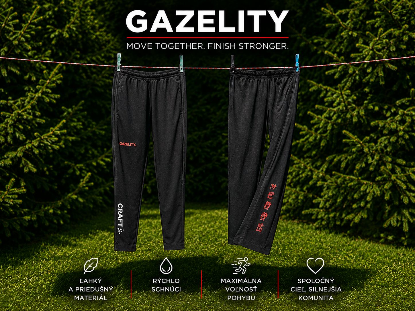 Gazelity tepláky Craft